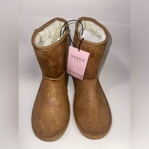 Serra Kids Glittery Brown Boots